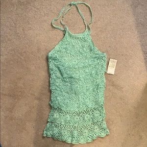 Teal halter